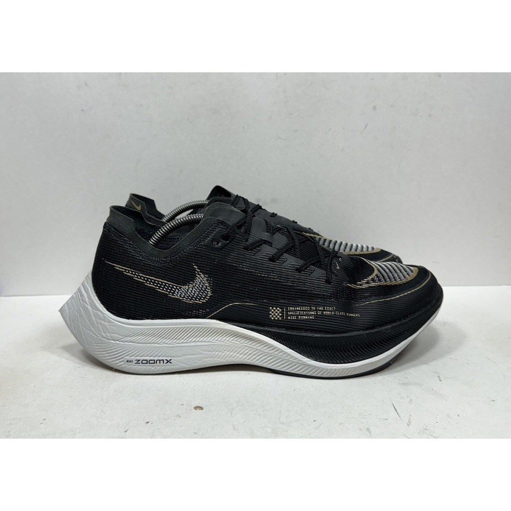 Nike ZoomX Vaporfly Next% 2 Men's Size 12 Black Gold Shoes Sneakers CU4111-001